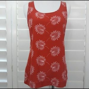 Madewell silk burnt orange dandelion sleeveless S